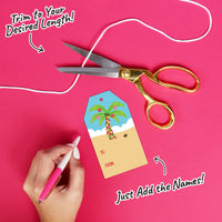 Tropical Christmas Gift Tags - 24 Ct