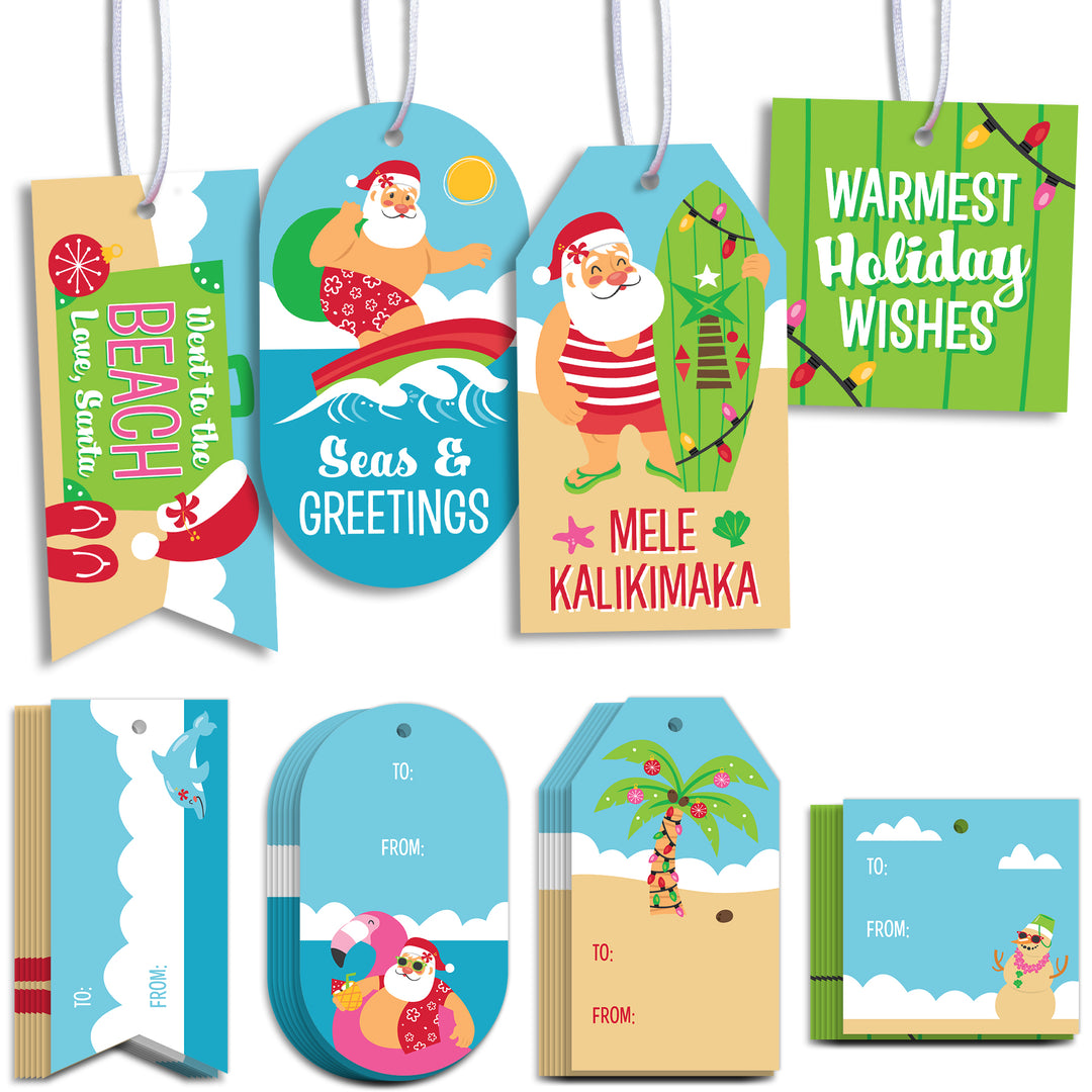 Tropical Christmas Gift Tags - 24 Ct