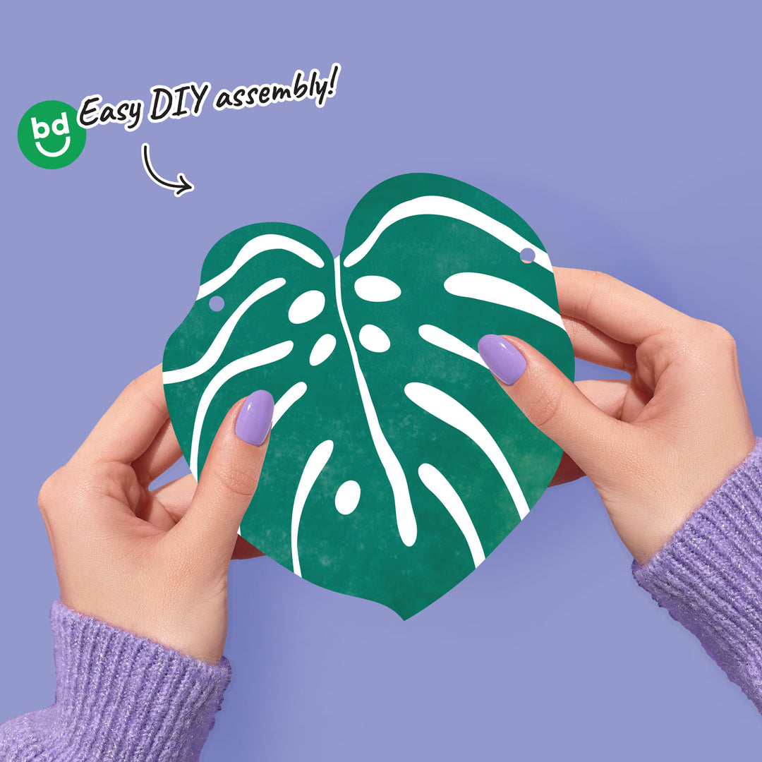 Tropical Leaves Garland Banner - 15 Pc