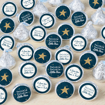 Twinkle Twinkle Little Star - Baby Shower or Birthday Party Small Round Candy Stickers - Party Favor Labels - 324 Count