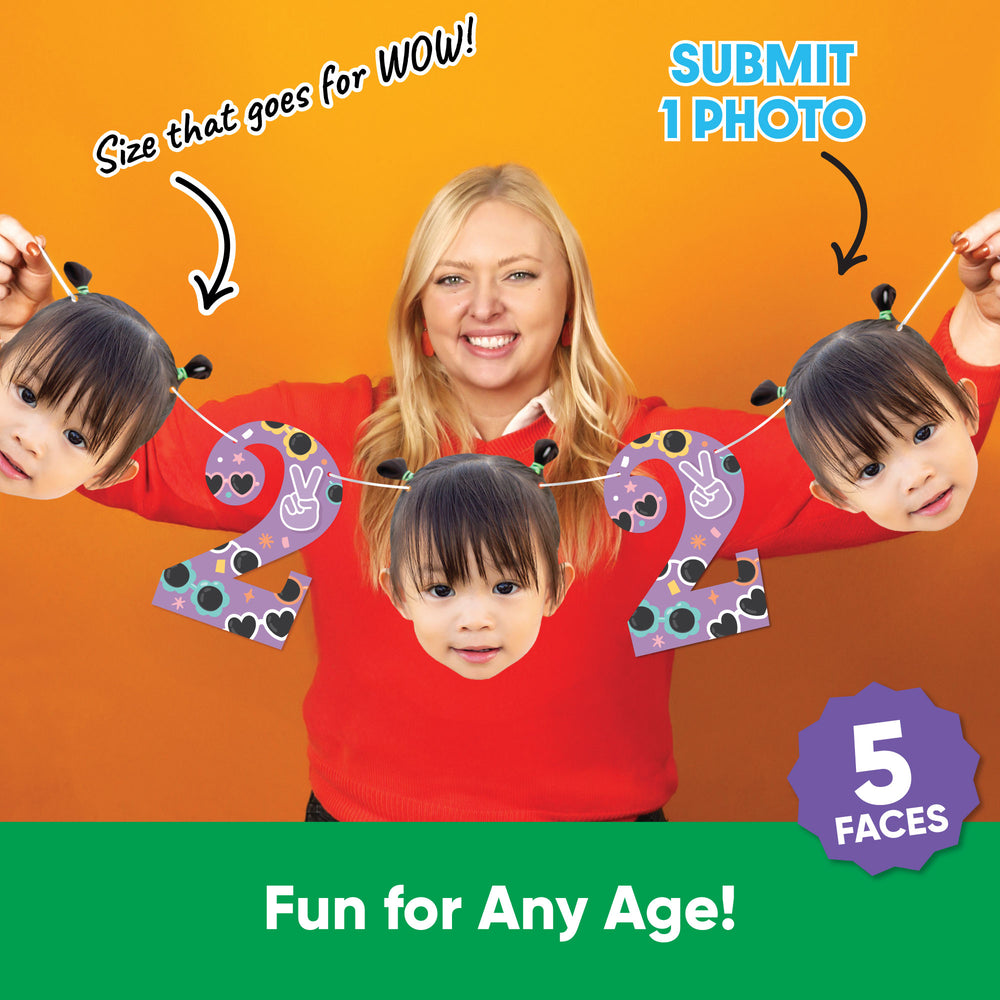 Custom Face Two Cool Girl Garland Banner