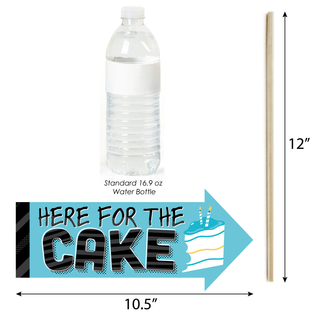 Funny Two Cool - Boy - Blue 2nd Birthday Party Photo Booth Props Kit - 10 Piece