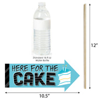 Funny Two Cool - Boy - Blue 2nd Birthday Party Photo Booth Props Kit - 10 Piece