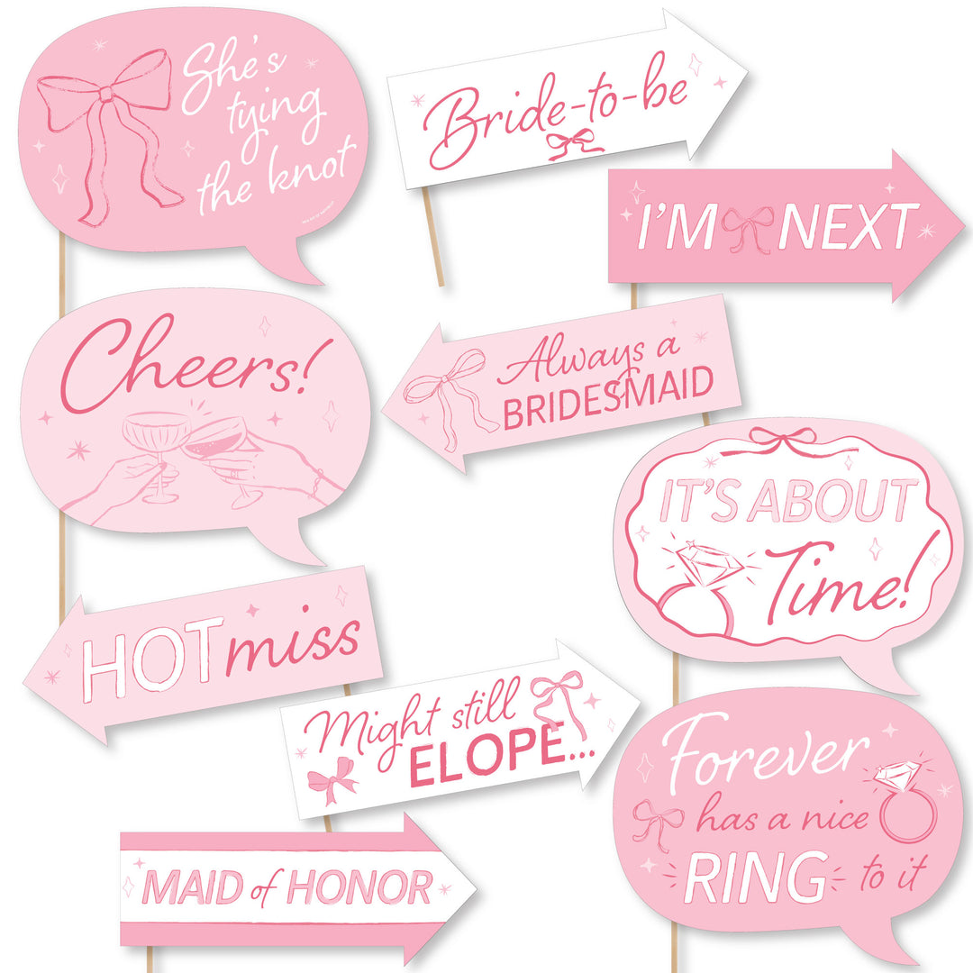 Tying The Knot Funny Photo Props - 10 Ct
