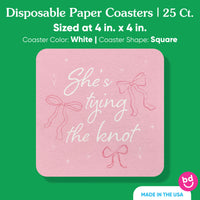 Drink Coasters - Tying The Knot - 25 Ct