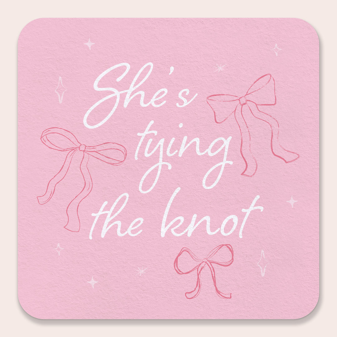 Drink Coasters - Tying The Knot - 25 Ct