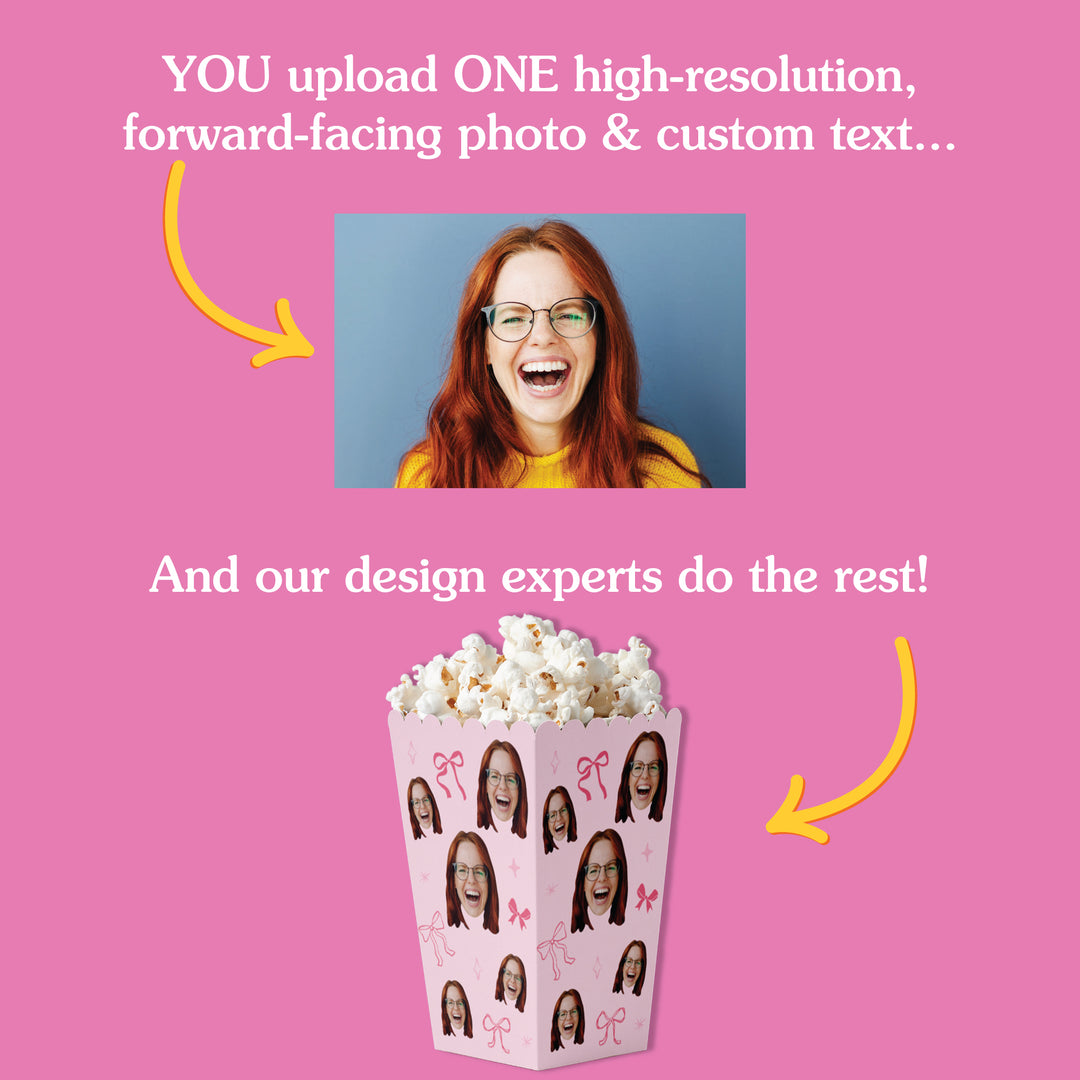 Custom Face - Tying The Knot Popcorn Box - 12 Ct