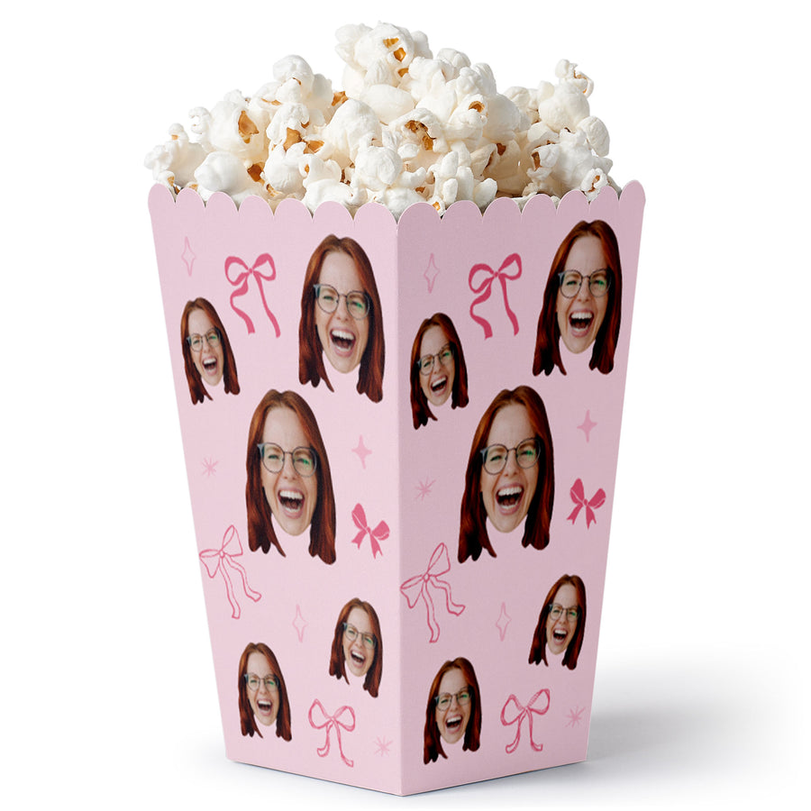 Custom Face - Tying The Knot Popcorn Box - 12 Ct