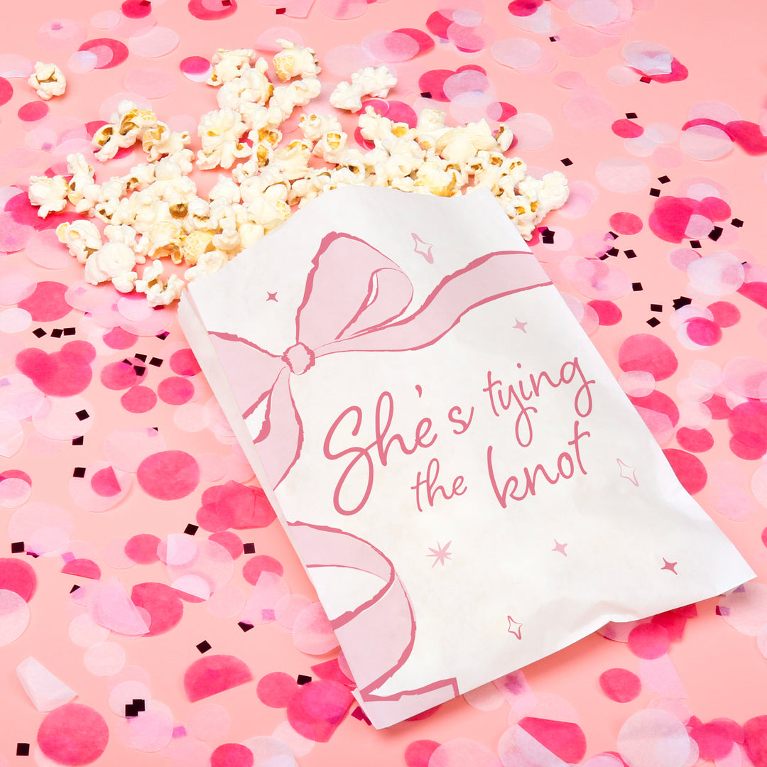 Paper Treat Bags - Tying The Knot - 25 Ct
