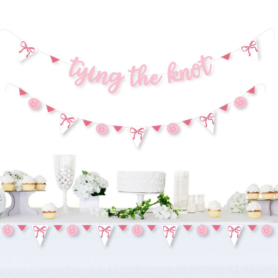 Tying the Knot Letter Banner