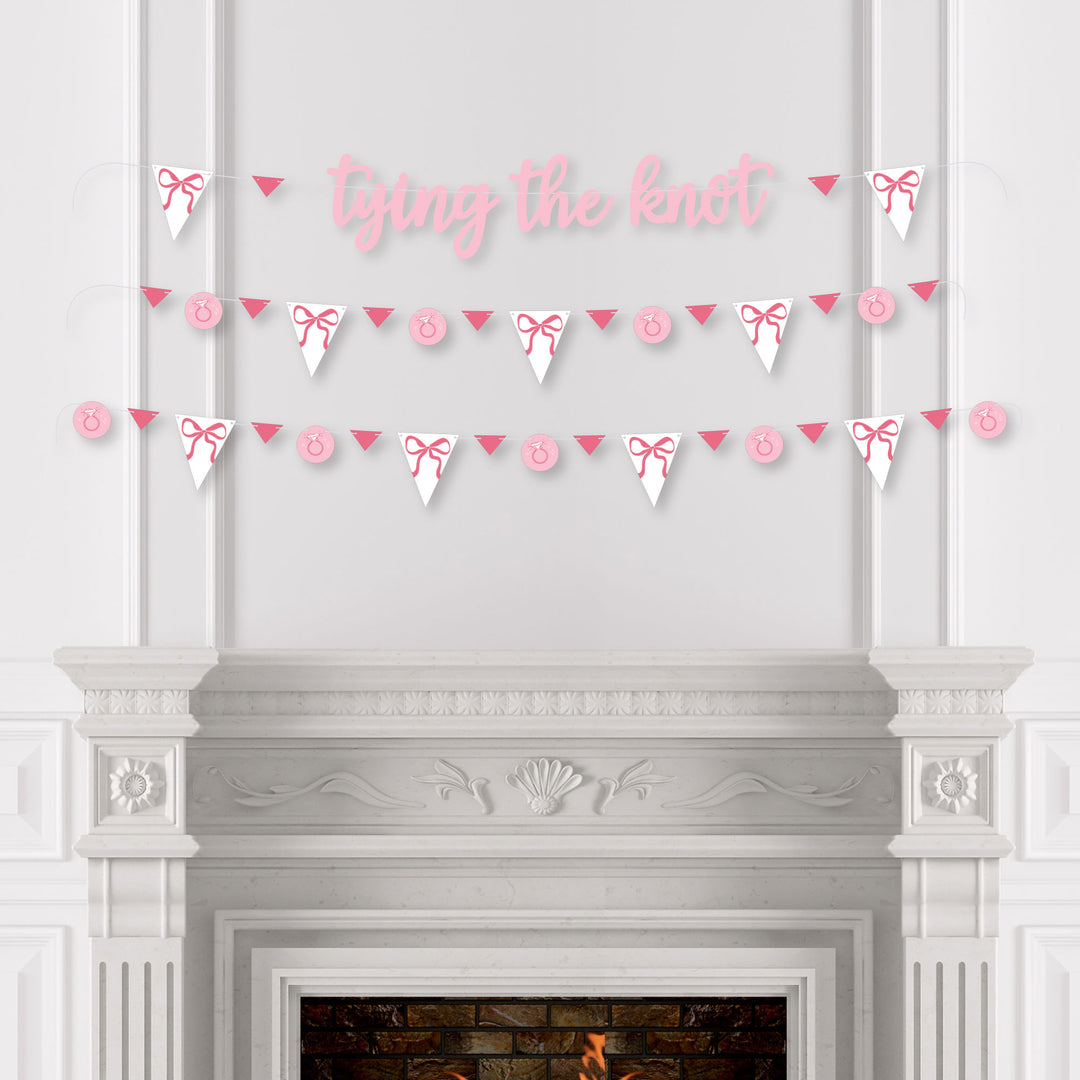 Tying the Knot Letter Banner