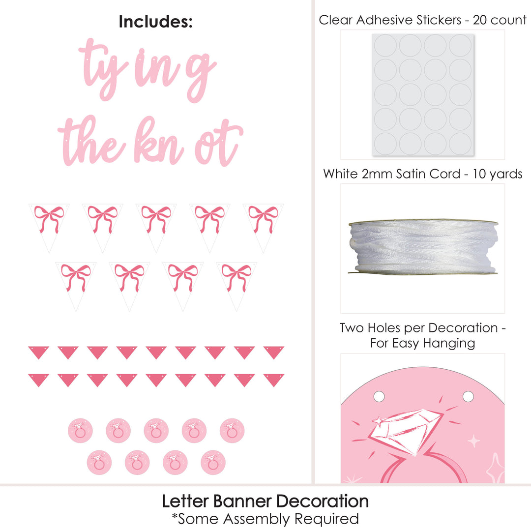Tying the Knot Letter Banner