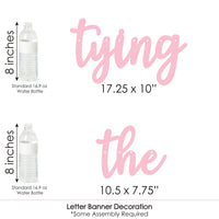 Tying the Knot Letter Banner