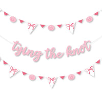 Tying the Knot Letter Banner
