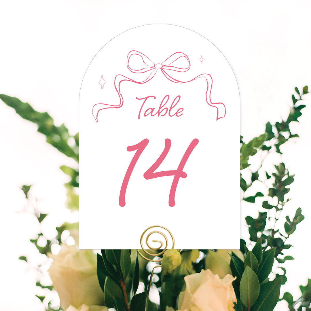 Tying The Knot Table Numbers - 20 Ct