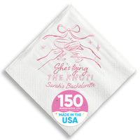 Custom Text - Tying The Knot Napkins