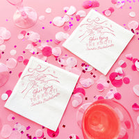 Custom Text - Tying The Knot Napkins