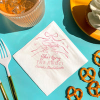 Custom Text - Tying The Knot Napkins