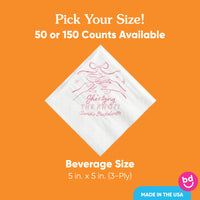 Custom Text - Tying The Knot Napkins