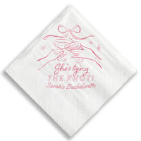 Custom Text - Tying The Knot Napkins