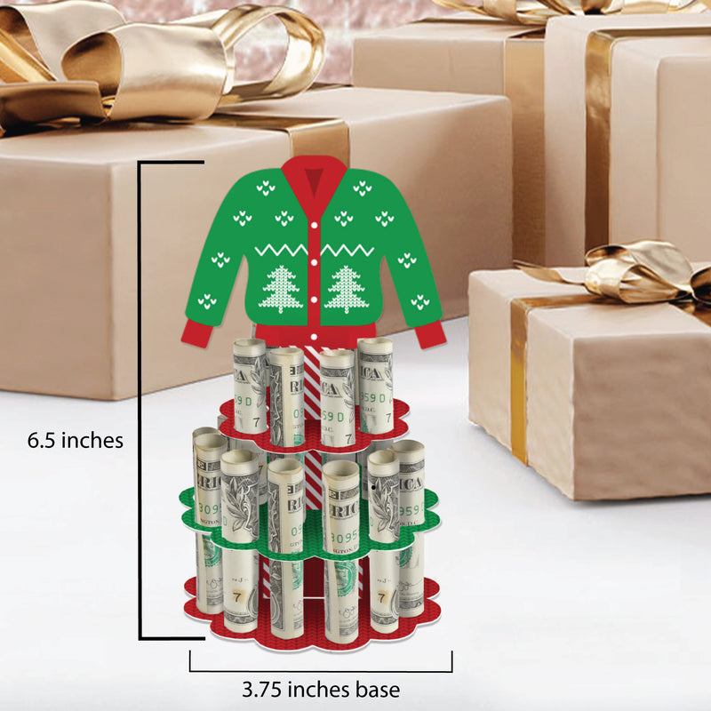 Ugly Sweater - DIY Holiday and Christmas Party Money Holder Gift - Cash Cake