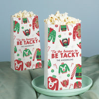 Custom Text Popcorn Bags - Ugly Sweater - 25 Ct