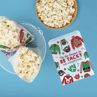 Custom Text Paper Treat Bags - Ugly Sweater - 25 Ct