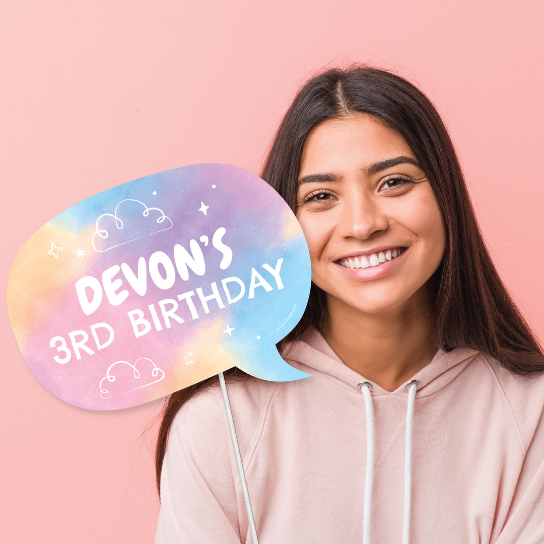 Personalized Unicorn Photo Props - 20 Ct