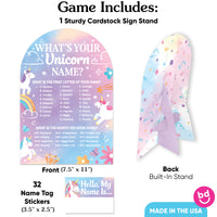 Unicorn What's Your Name Party Game