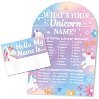 Unicorn What's Your Name Party Game