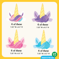 Unicorn Headbands - 16 Ct