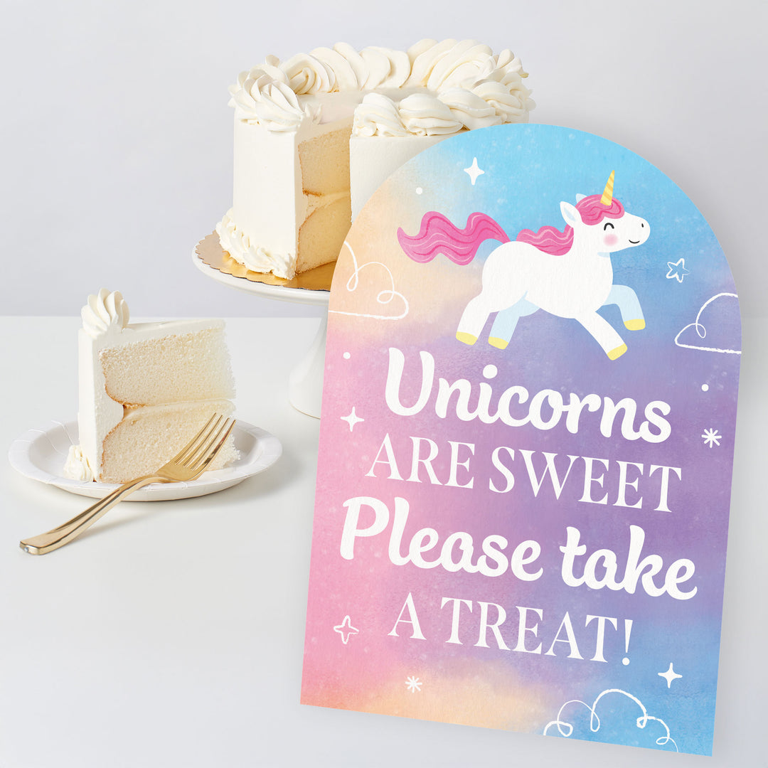 Unicorn Party Signs Set - 6 Ct