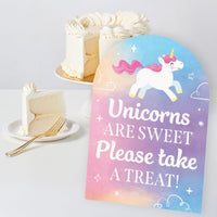 Unicorn Party Signs Set - 6 Ct