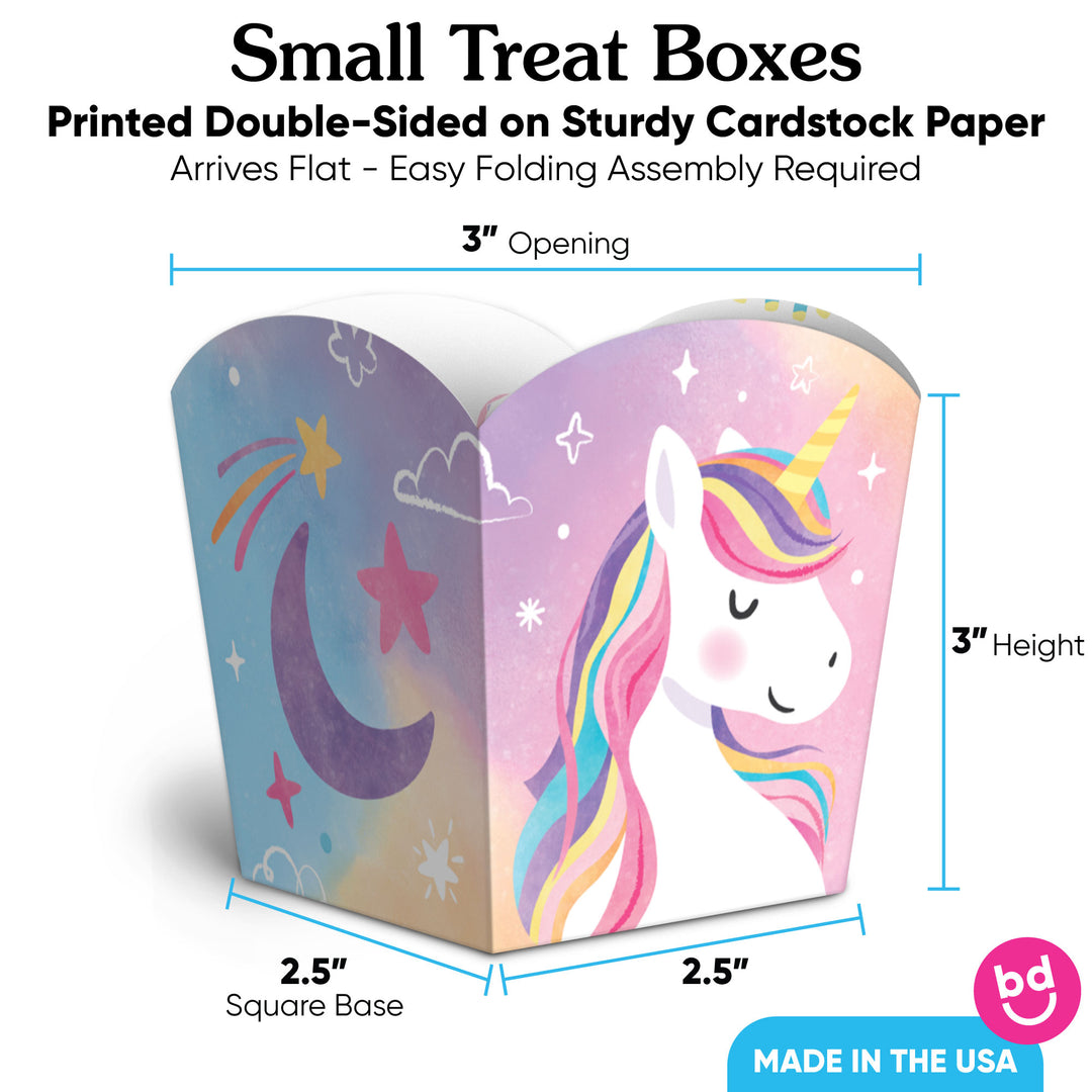 Unicorn Treat Boxes - 12 Ct