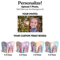 Custom Face Unicorn Treat Boxes - 12 Ct