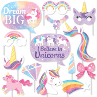 Unicorn Photo Props - 20 Ct