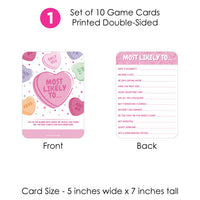 Valentine Hearts - 4 Adult Galentine’s & Valentine’s Day Party Games - 10 Cards Each - Gamerific Bundle
