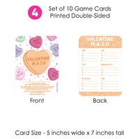 Valentine Hearts - 4 Adult Galentine’s & Valentine’s Day Party Games - 10 Cards Each - Gamerific Bundle
