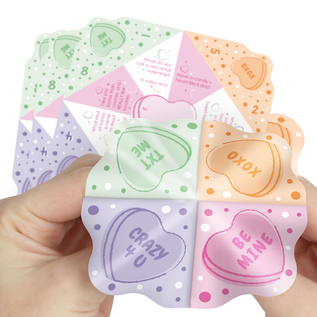 Valentine Hearts Fortune Tellers - 12 Ct
