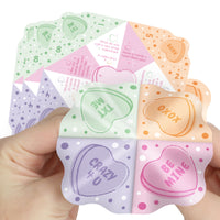 Valentine Hearts Fortune Tellers - 12 Ct