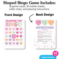 Valentine Hearts Bingo Game - 18 Ct