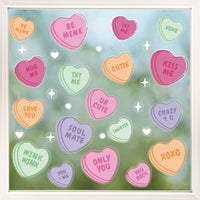 Valentine Hearts Window Clings