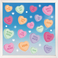 Valentine Hearts Window Clings