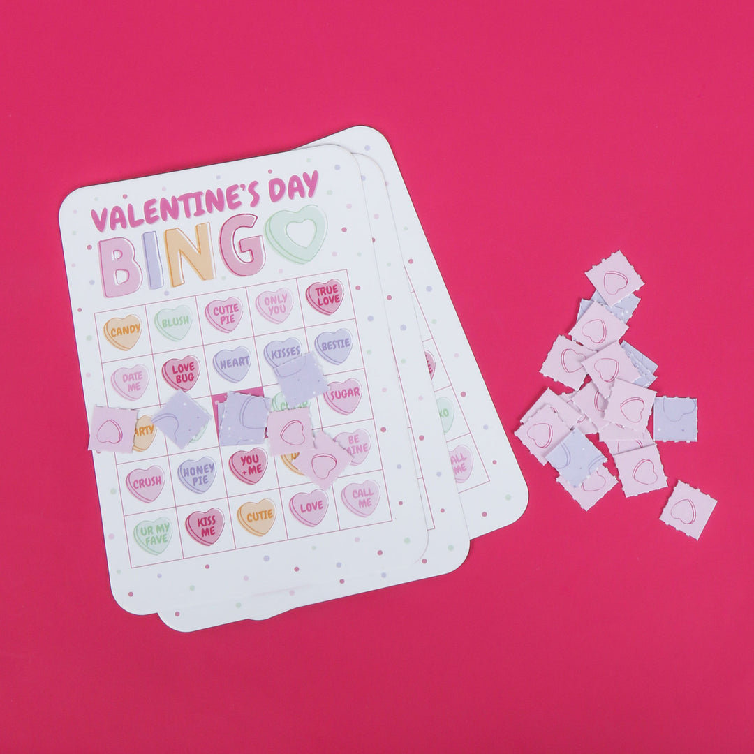 Valentine Hearts Bingo Game - 18 Ct