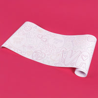 Happy Valentine’s Day - Coloring Table Runner - 7'