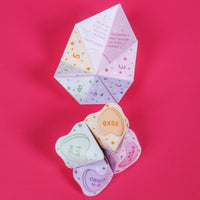 Valentine Hearts Fortune Tellers - 12 Ct