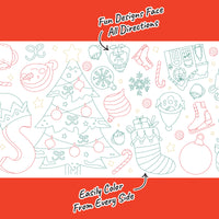 Very Merry Christmas - Coloring Table Runner - 7'