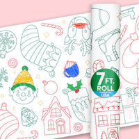 Very Merry Christmas - Coloring Table Runner - 7'
