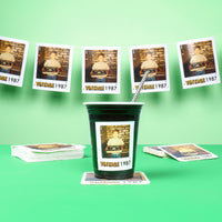 Custom Photo Party Cups - Vintage Birthday - 16 Ct