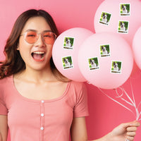 Custom Photo Vintage Birthday Cut-Out Stickers - 24 Ct